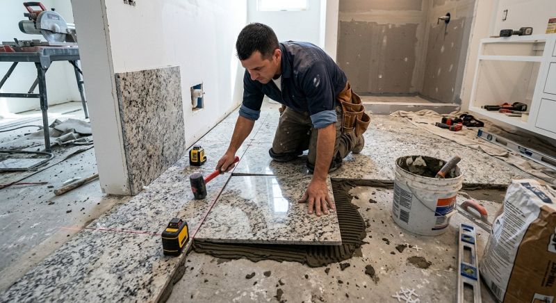 Granite Tile Installation in Wilmington, NC