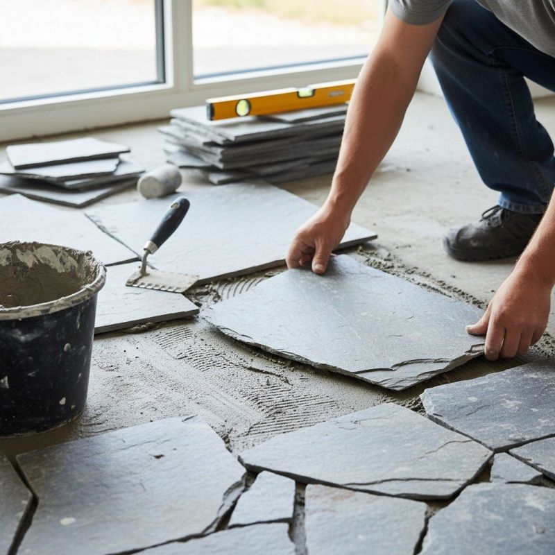 Slate Floor Installation in Wilmington, NC