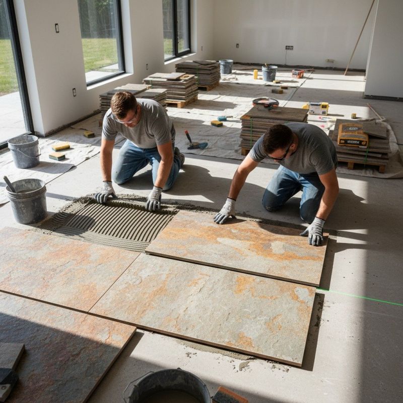 Stone Flooring Installation in Olathe, KS
