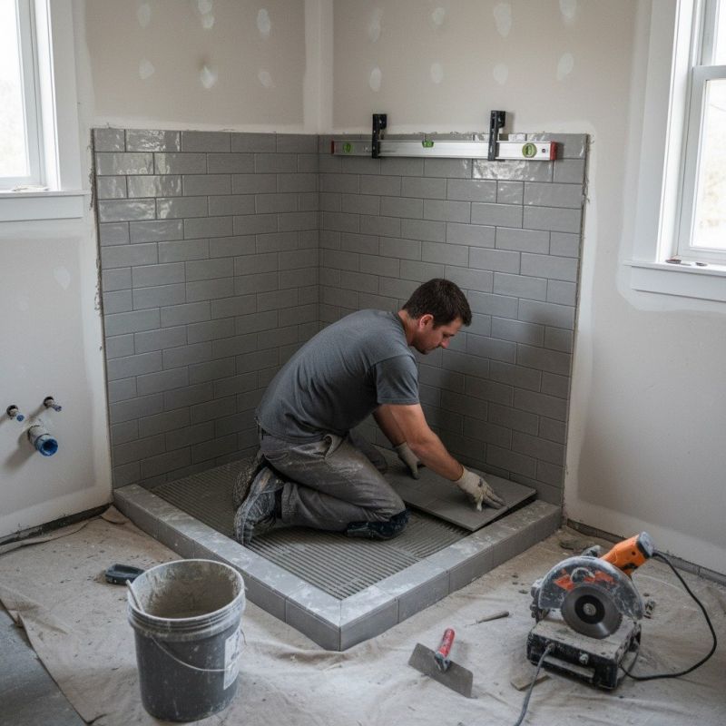 Tile Shower Renovation in Conroe, TX